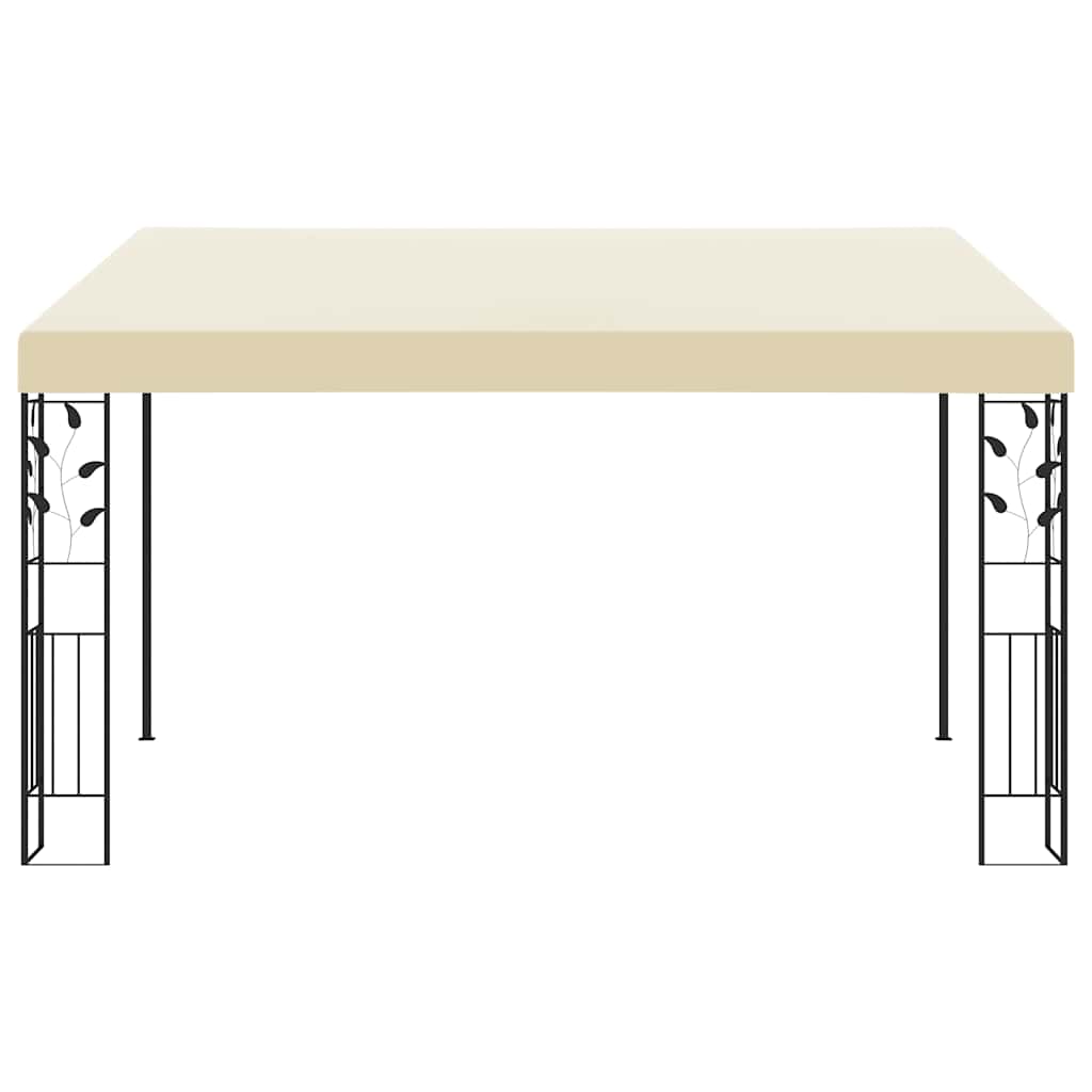 47998 vidaXL Wall-mounted Gazebo 4x3x2,5 m Cream 2