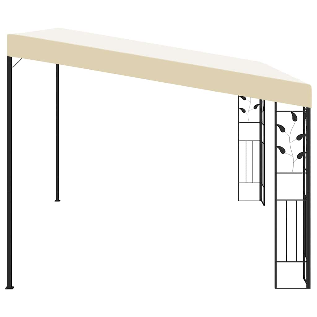 47998 vidaXL Wall-mounted Gazebo 4x3x2,5 m Cream 4