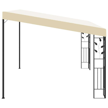 47998 vidaXL Wall-mounted Gazebo 4x3x2,5 m Cream 4