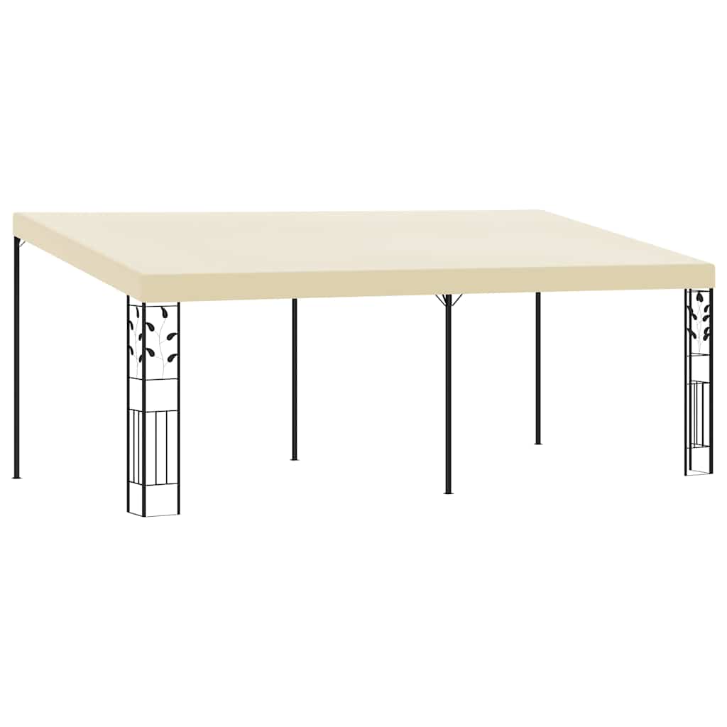 47999 vidaXL Wall-mounted Gazebo 6x3x2,5 m Cream 1