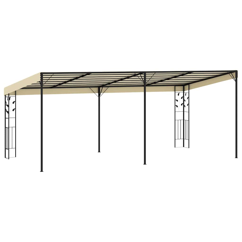 47999 vidaXL Wall-mounted Gazebo 6x3x2,5 m Cream 4