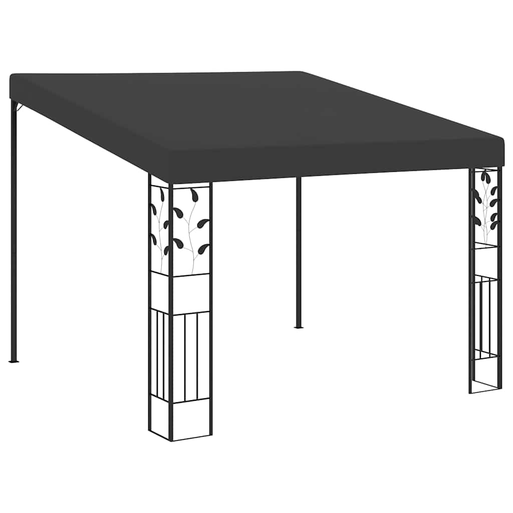 vidaXL Wall-mounted Gazebo 3x3x2.5 m Anthracite 1