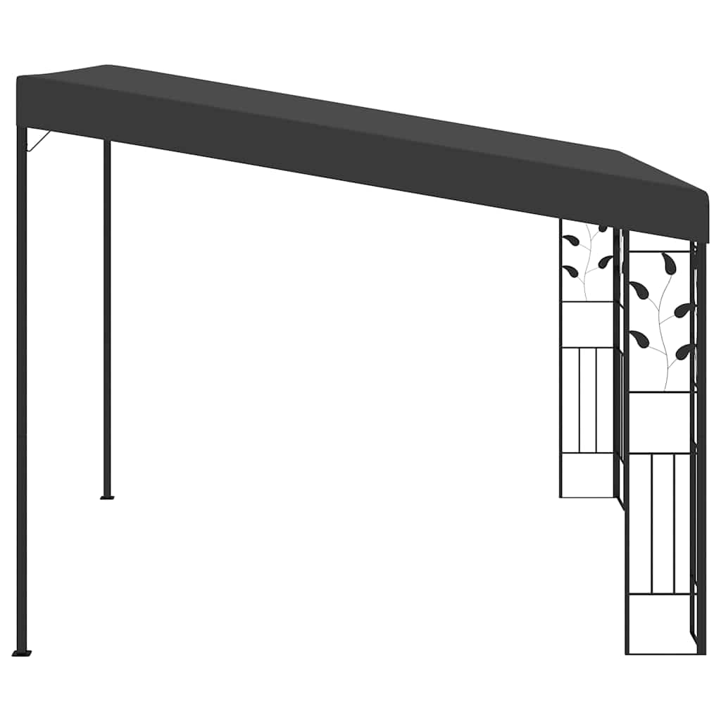 vidaXL Wall-mounted Gazebo 3x3x2.5 m Anthracite 4