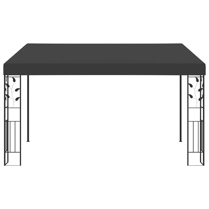 48001 vidaXL Wall-mounted Gazebo 4x3x2,5 m Anthracite 2