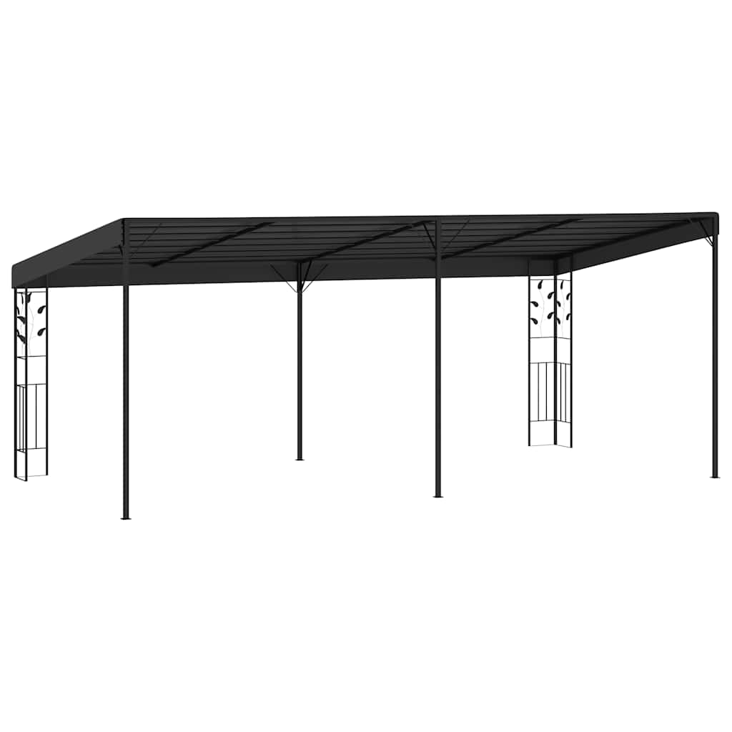 vidaXL Wall-mounted Gazebo 6x3x2,5 m Anthracite 2