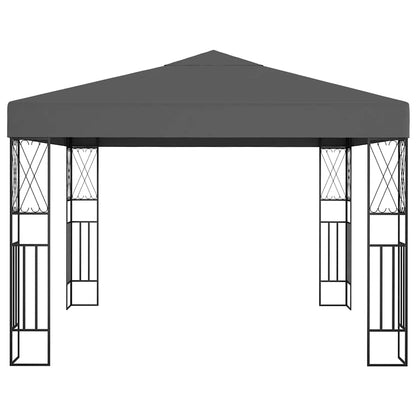 vidaXL Gazebo 3x3 m Anthracite Fabric 2