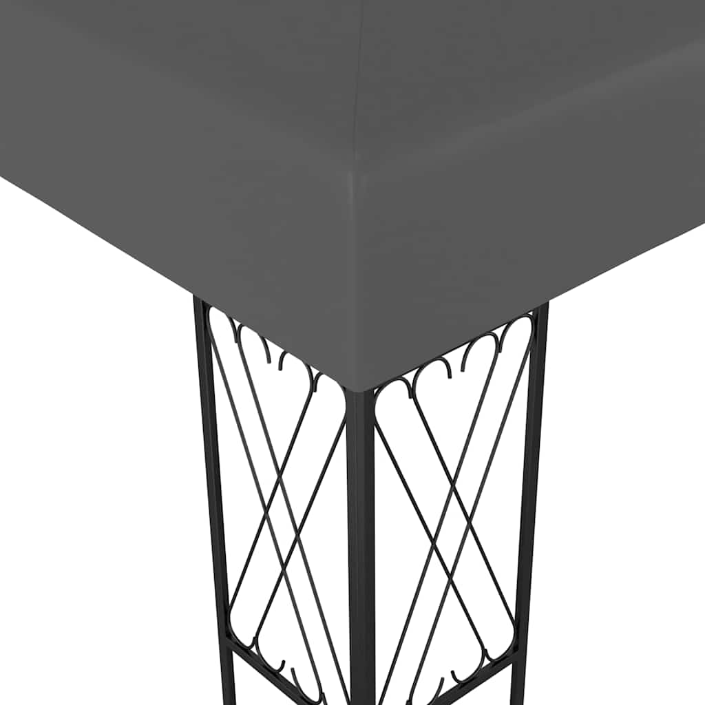vidaXL Gazebo 3x3 m Anthracite Fabric 3