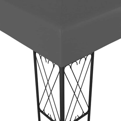 vidaXL Gazebo 3x3 m Anthracite Fabric 3
