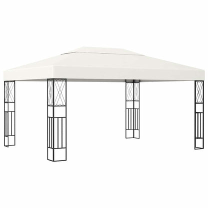 vidaXL Gazebo 3x4 m Cream Fabric 1
