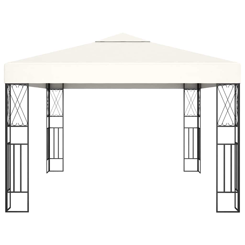 vidaXL Gazebo 3x4 m Cream Fabric 3