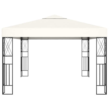 vidaXL Gazebo 3x4 m Cream Fabric 3