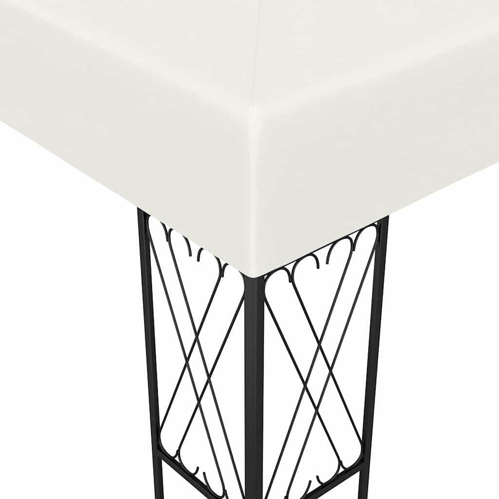 vidaXL Gazebo 3x4 m Cream Fabric 4