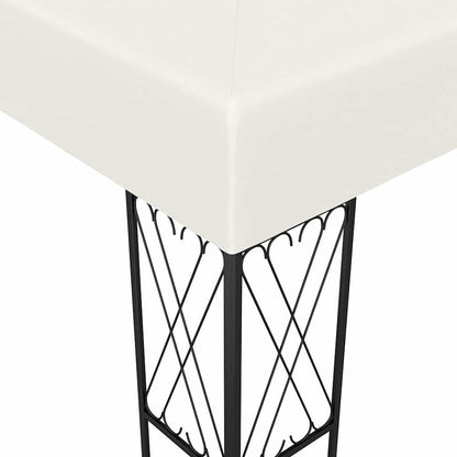 vidaXL Gazebo 3x4 m Cream Fabric 4