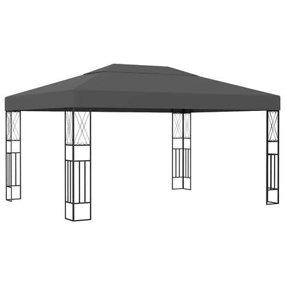 vidaXL Gazebo 3x4 m Anthracite Fabric 1