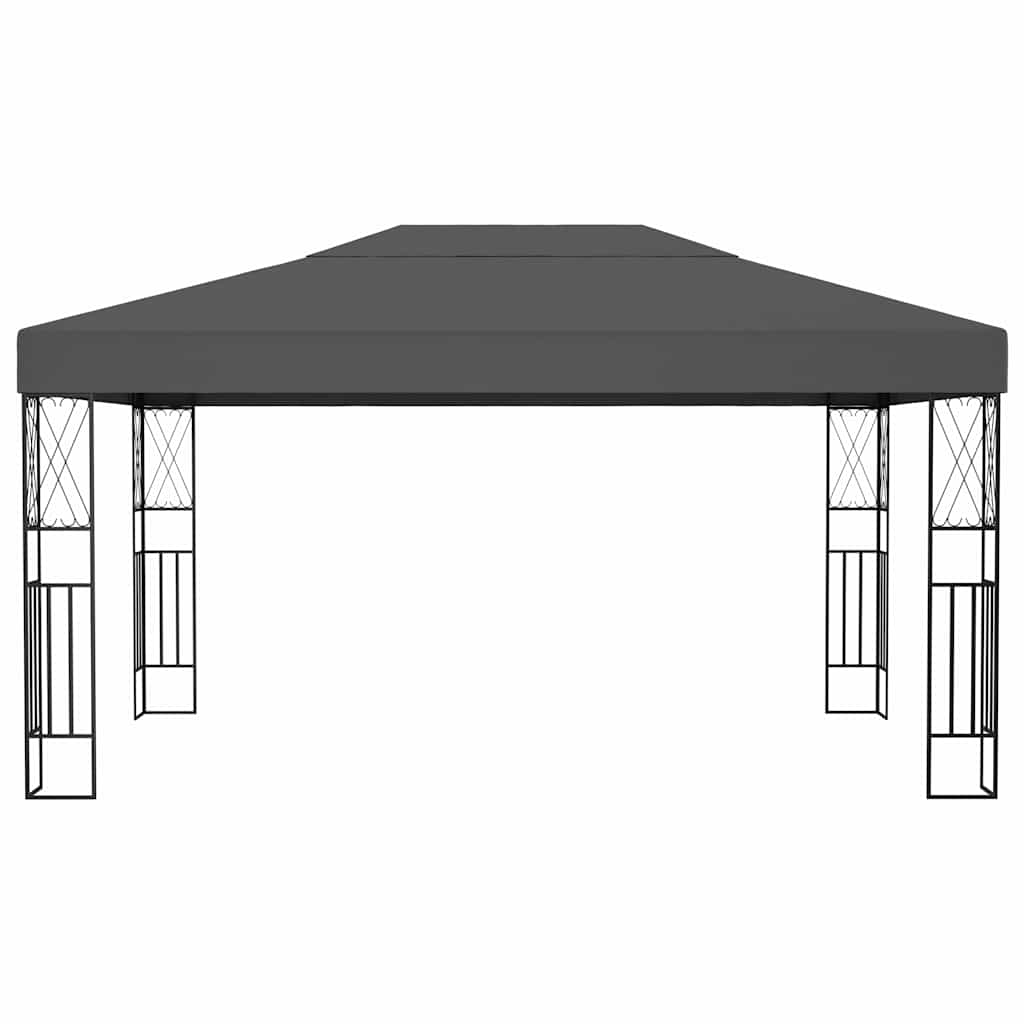 vidaXL Gazebo 3x4 m Anthracite Fabric 2