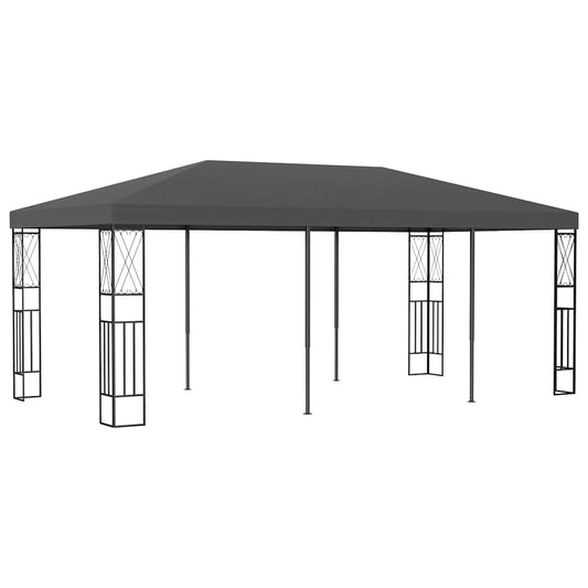 vidaXL Gazebo 3x6 m Anthracite Fabric 1
