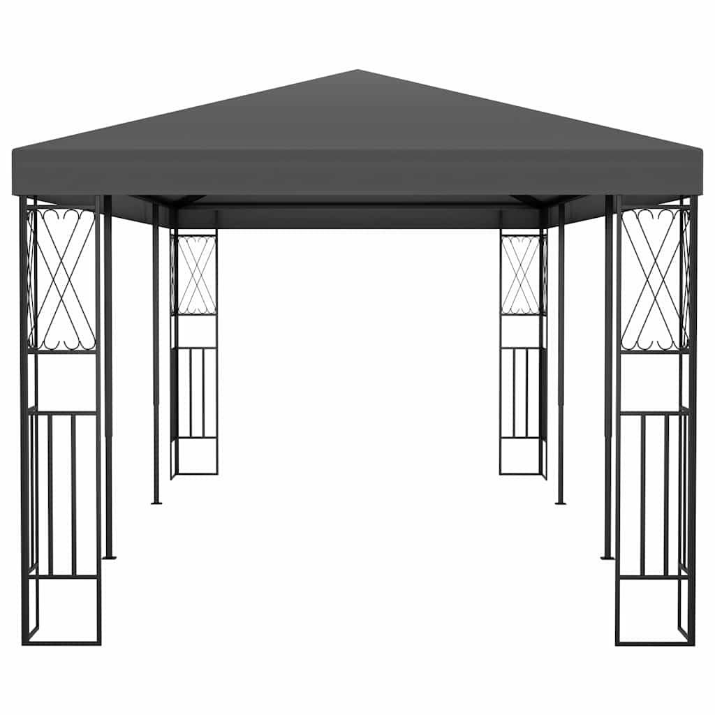 vidaXL Gazebo 3x6 m Anthracite Fabric 3