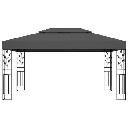 vidaXL Gazebo with Double Roof 3x4m Anthracite 2