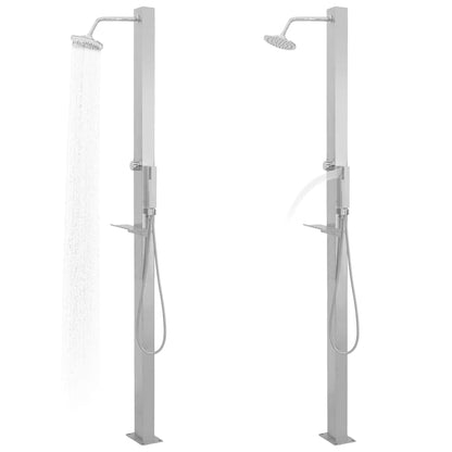 vidaXL Shower Panel | Silver | 201 stainless steel 5