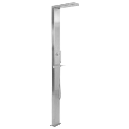 vidaXL Outdoor Shower Stainless Steel Square 3