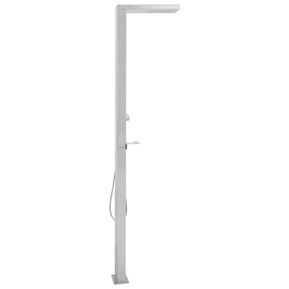 vidaXL Outdoor Shower Stainless Steel Square 4