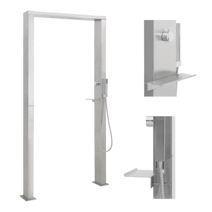 vidaXL Outdoor Shower Stainless Steel