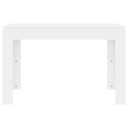 Dining Table 120x60x76 cm Engineered Wood White