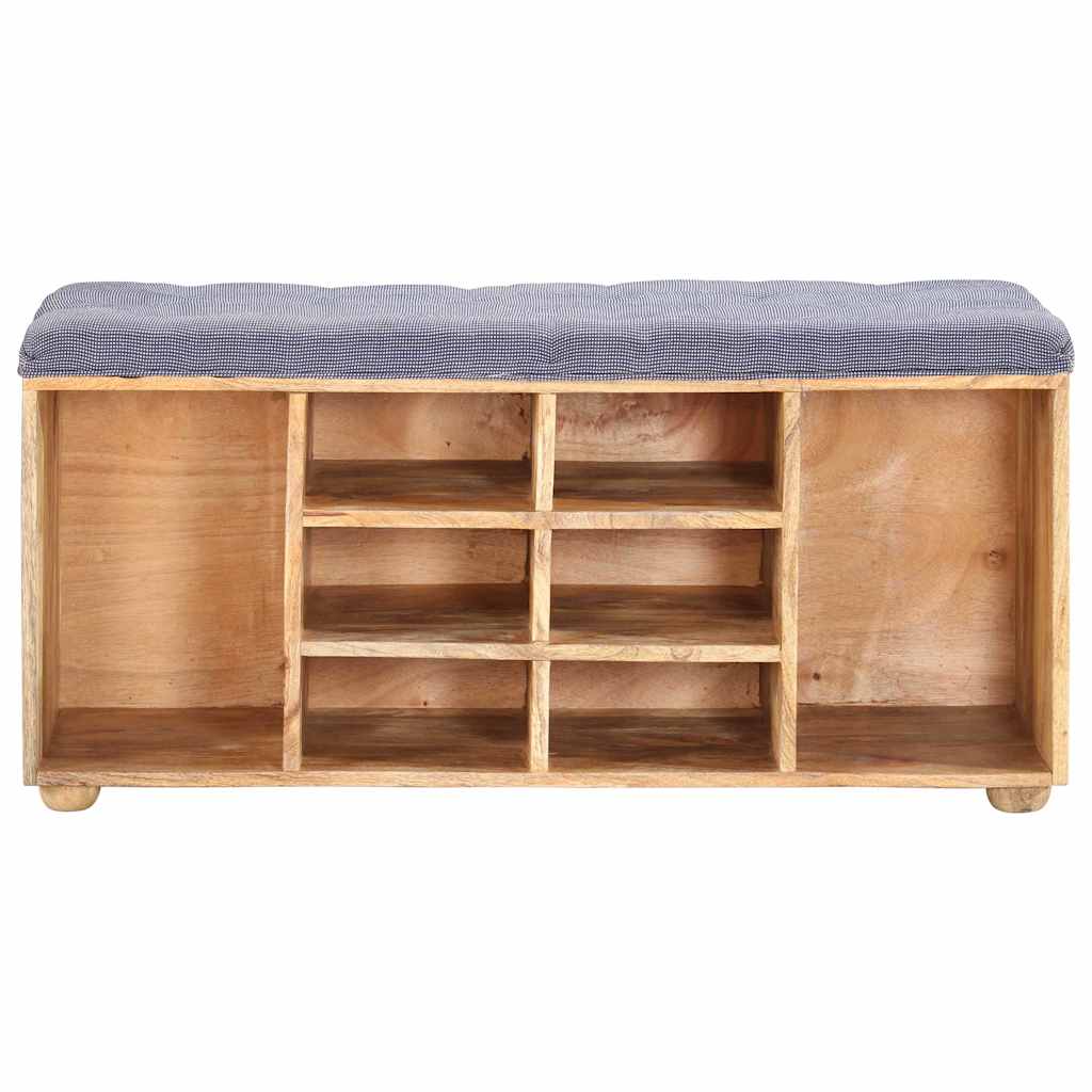 vidaXL Hall Bench 100x35x47 cm Solid Mango Wood 2