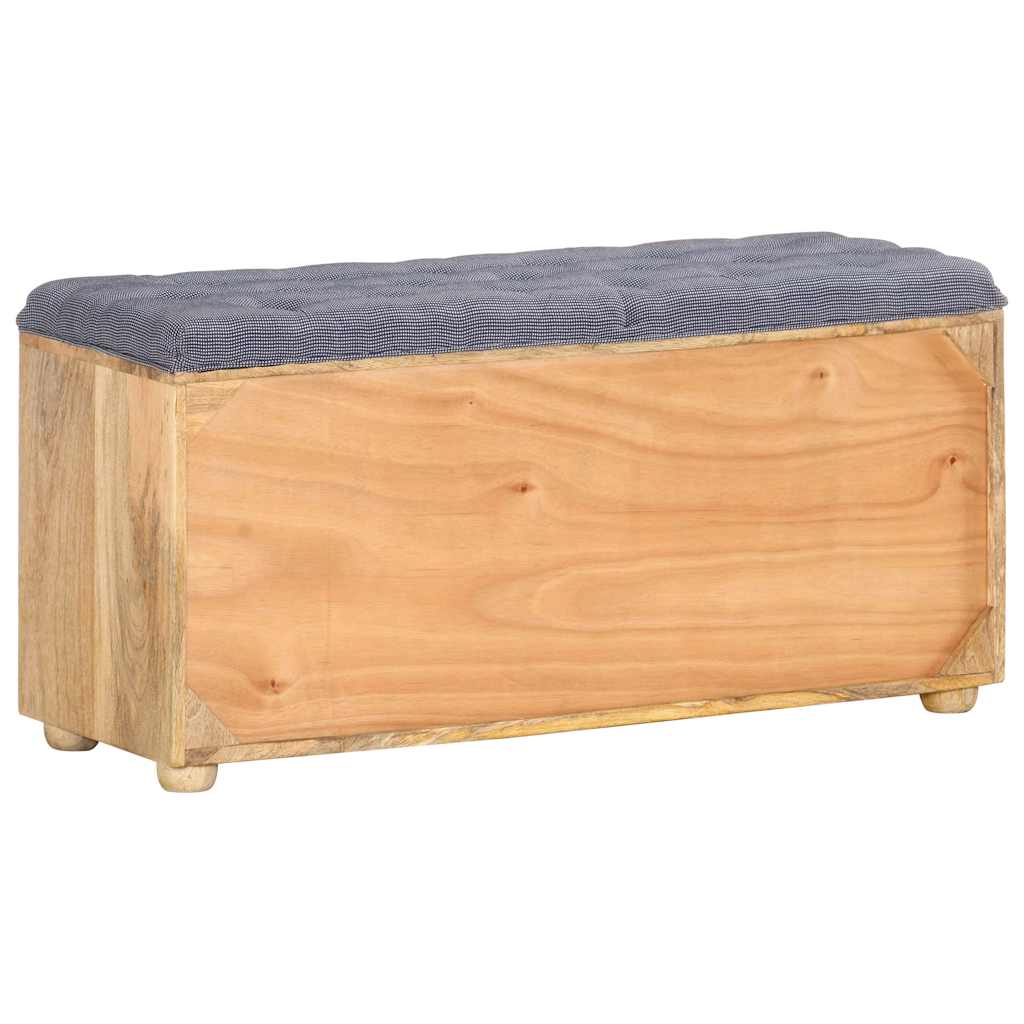 vidaXL Hall Bench 100x35x47 cm Solid Mango Wood 3