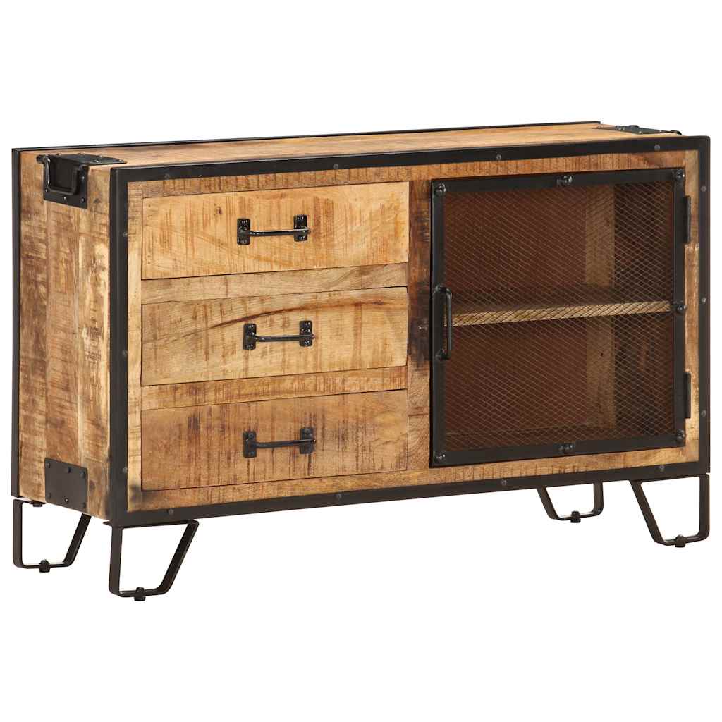 285894 vidaXL Sideboard 100x31x60 cm Solid Rough Mango Wood 5