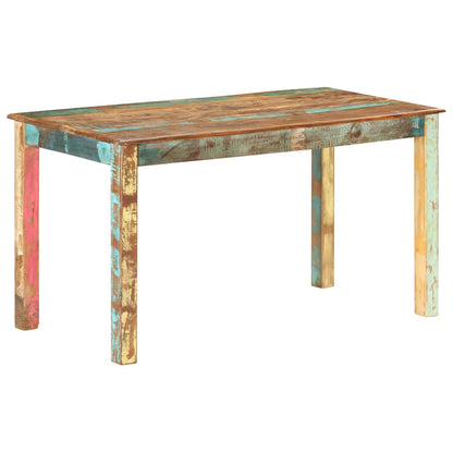 vidaXL Dining Table Solid Reclaimed Wood 140x70x76 cm 1
