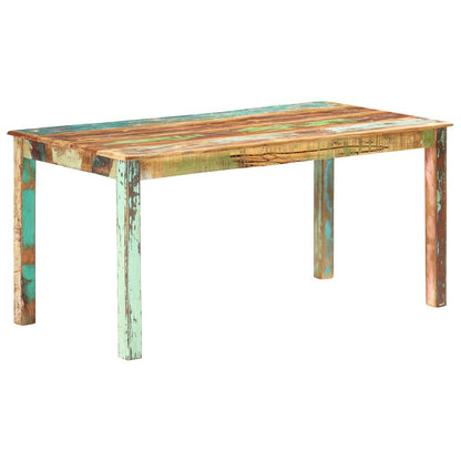285931 vidaXL Dining Table Solid Reclaimed Wood 160x80x76 cm 1
