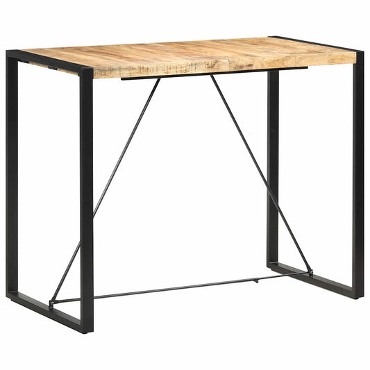 Bar Table Solid Wood Reclaimed Light brown 140 cm 70 cm