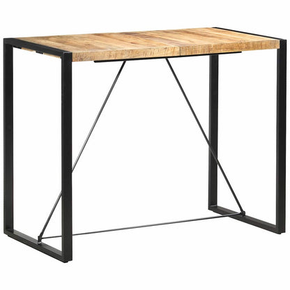 Bar Table Solid Wood Reclaimed Light brown 140 cm 70 cm