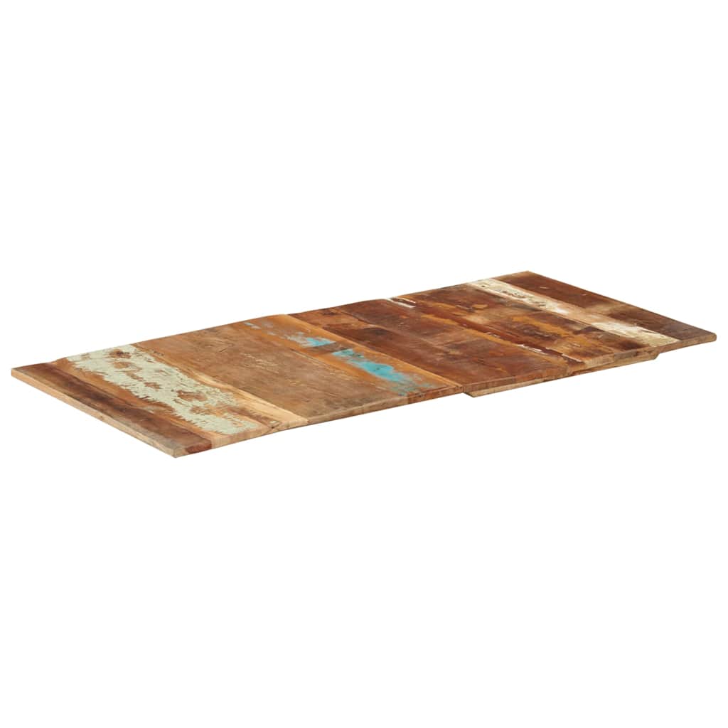 Rectangular Table Top Solid Reclaimed Wood 60 x 120 cm 15-16 mm