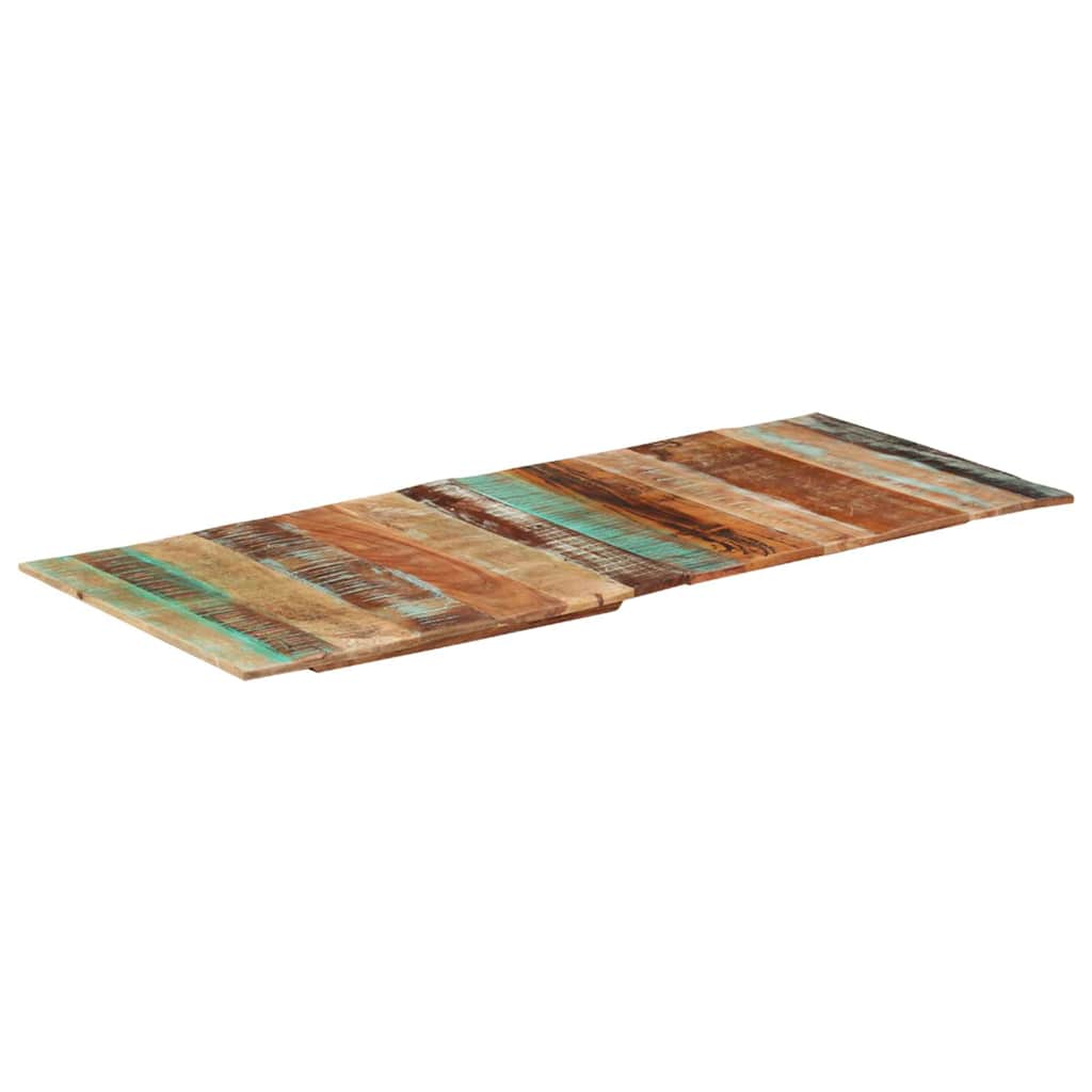 Rectangular Table Top Solid Reclaimed Wood 60 x 140 cm 15-16 mm