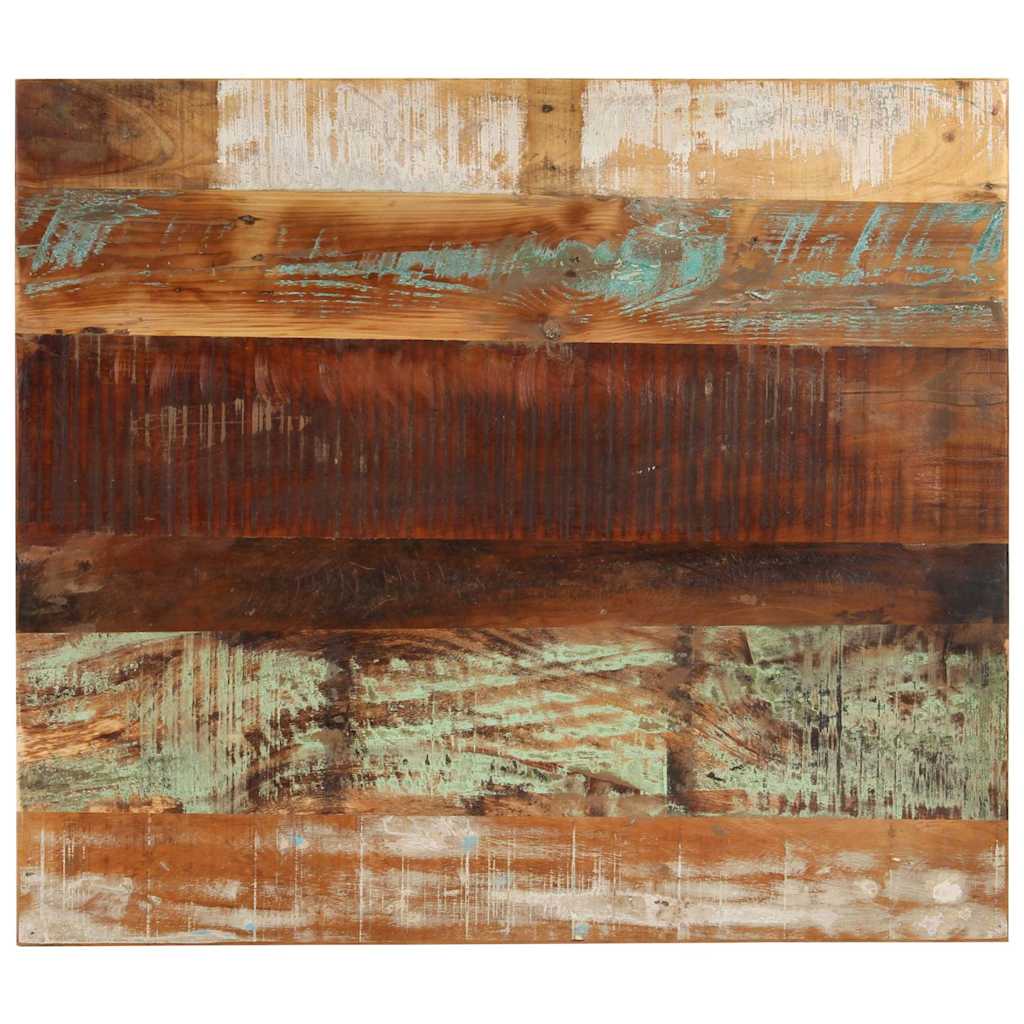 Rectangular Table Top Solid Reclaimed Wood 70 x 80 cm 15-16 mm