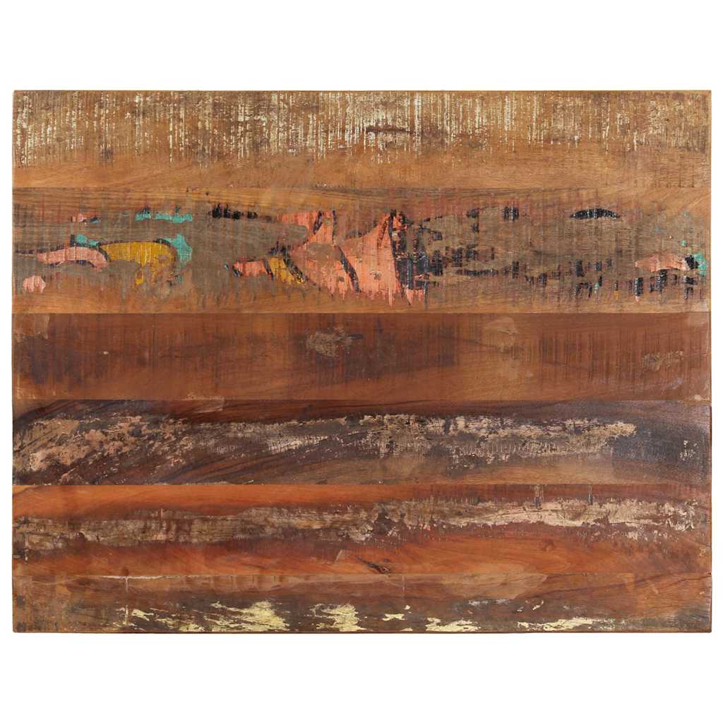 Rectangular Table Top Solid Reclaimed Wood 70 x 90 cm 15-16 mm