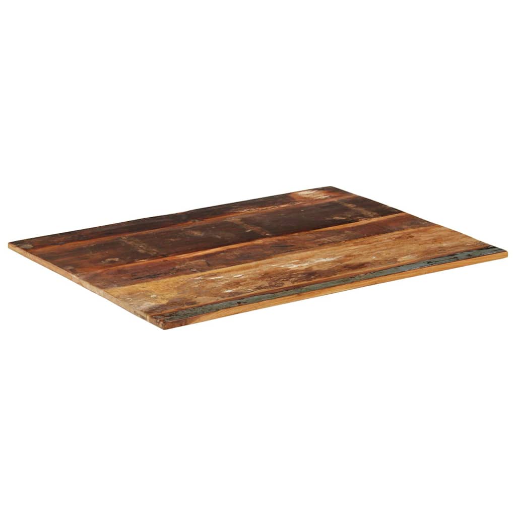 Rectangular Table Top Solid Reclaimed Wood 70 x 90 cm 15-16 mm