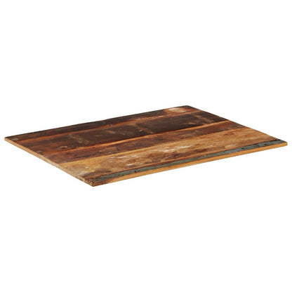 Rectangular Table Top Solid Reclaimed Wood 70 x 90 cm 15-16 mm