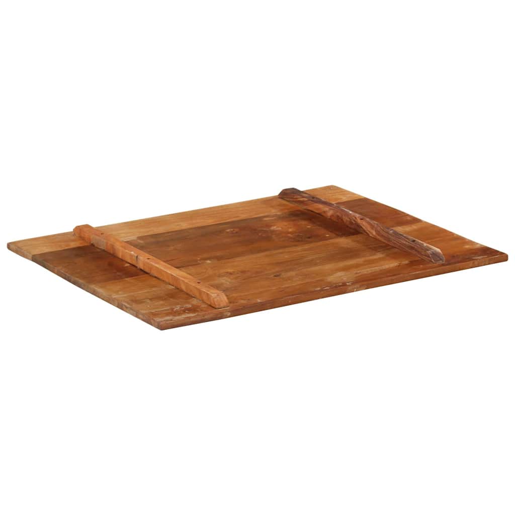 Rectangular Table Top Solid Reclaimed Wood 70 x 90 cm 15-16 mm