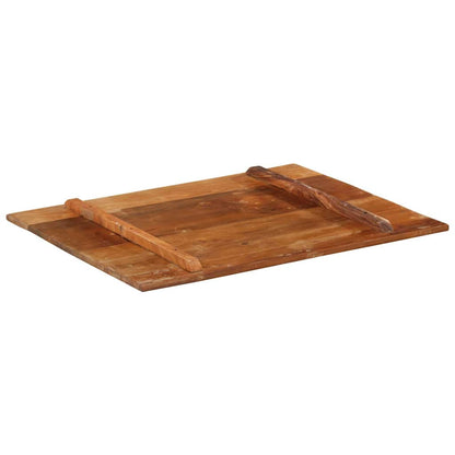 Rectangular Table Top Solid Reclaimed Wood 70 x 90 cm 15-16 mm
