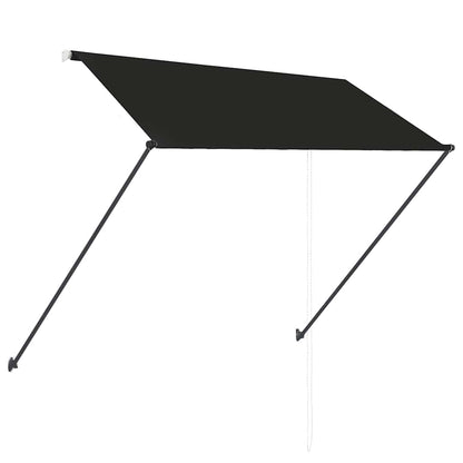 Retractable Awning with LED Anthracite 250 x 150 cm