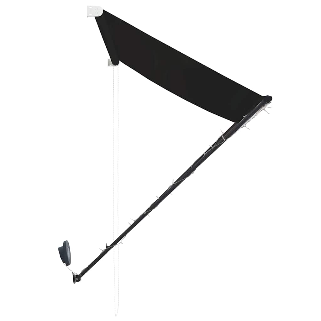 Retractable Awning with LED Anthracite 250 x 150 cm