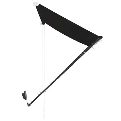 Retractable Awning with LED Anthracite 250 x 150 cm