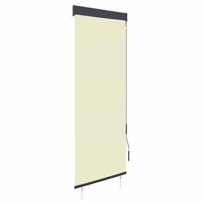 Outdoor Roller Blind 60 x 250 cm Cream