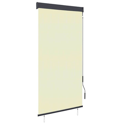 Outdoor Roller Blind 100 x 250 cm Cream
