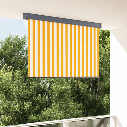 Outdoor Roller Blind 160 x 250 cm Orange and white