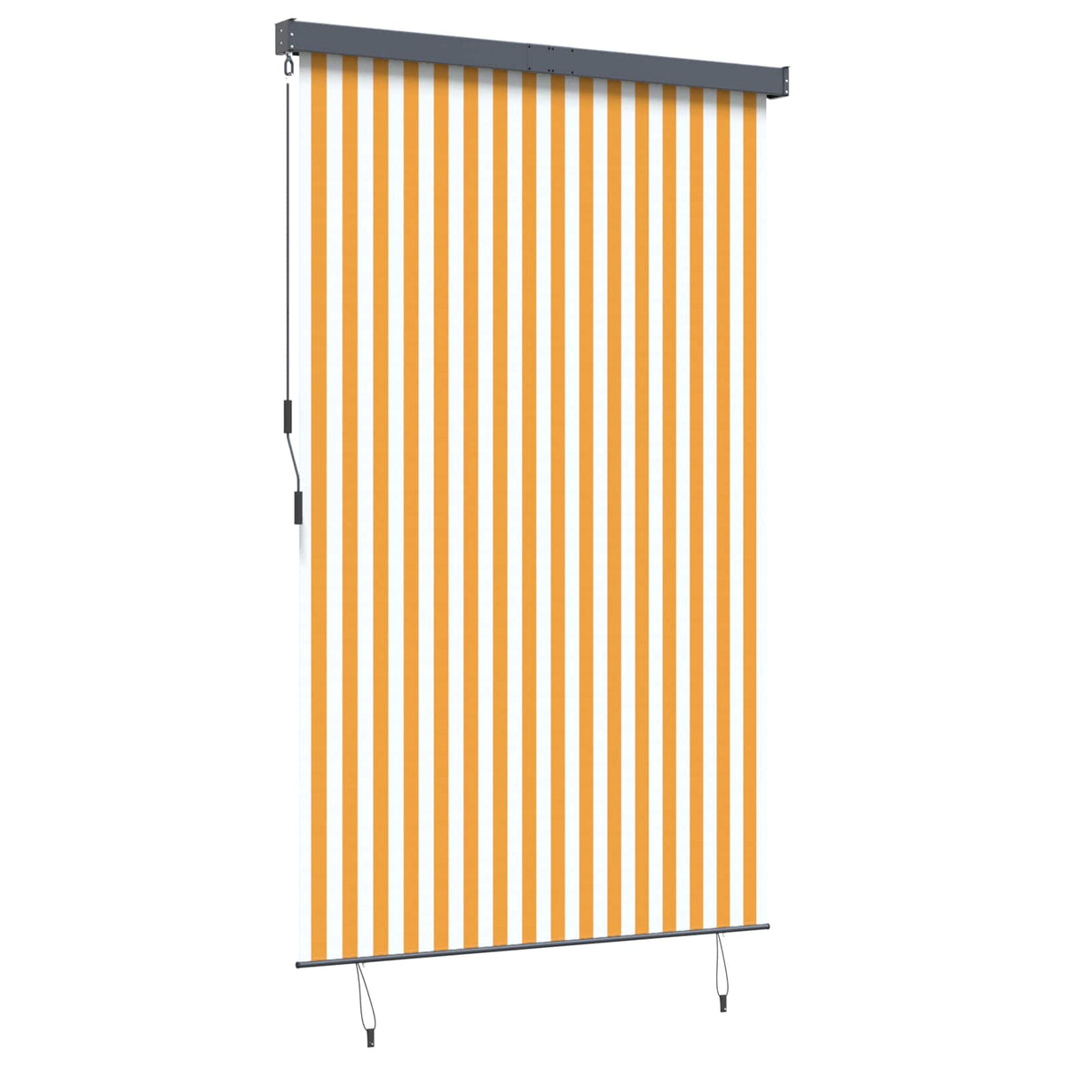 Outdoor Roller Blind 160 x 250 cm Orange and white
