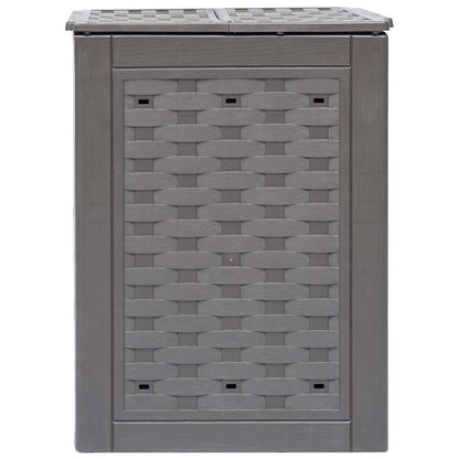 vidaXL Garden Composters 3 pcs Brown 60x60x83 cm 900 L Plastic Rattan 3